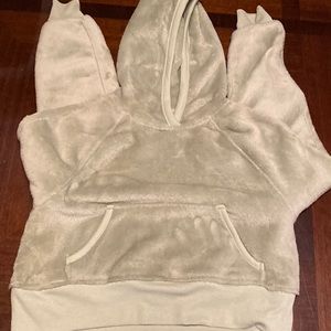 Arizona juniors fleece hoody crop top size small